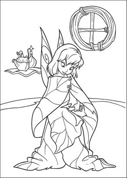 coloriage la nouvelle tenue de clochette